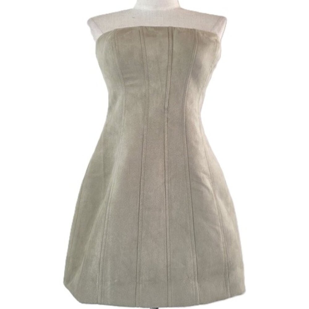 NEW BCBG MAXAZRIA CYNTHIA STRAPLESS MINI DRESS IN SAGE SIZE 4